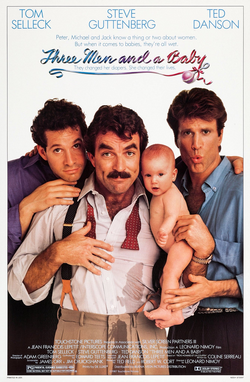 Cover art for Three Men and a Baby (1987)