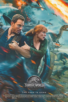 Cover art for Jurassic World: Fallen Kingdom (2018)