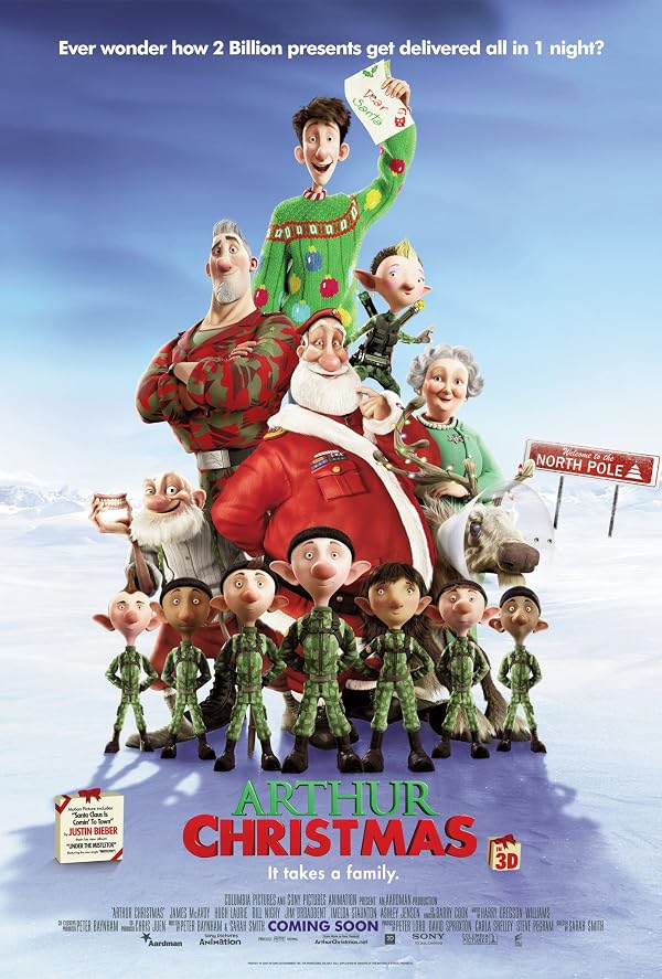 Arthur Christmas poster or primary title artwork