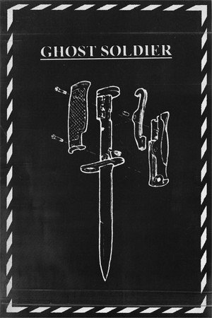 Ghost Soldier poster with a black-and-white illustration of a knife and its components