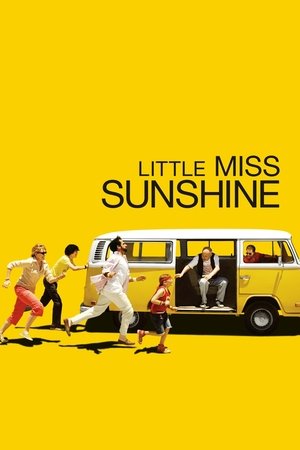 Little Miss Sunshine poster featuring the Hoover family and their yellow Volkswagen bus