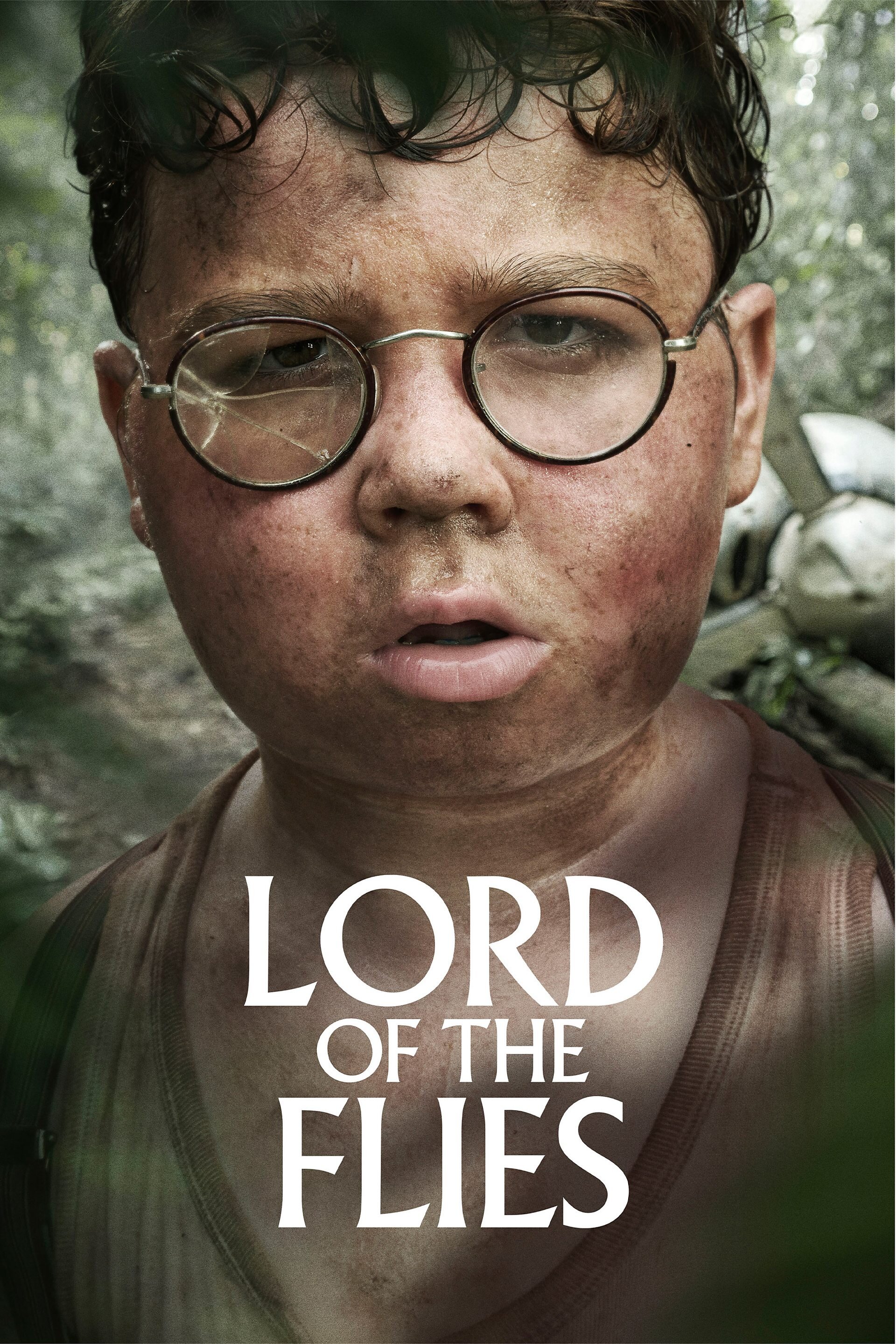 Lord of the Flies 2026 limited series poster featuring Piggy