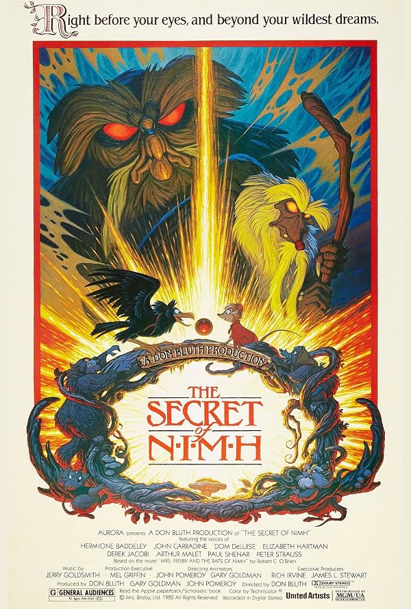 The Secret of NIMH poster or primary title artwork