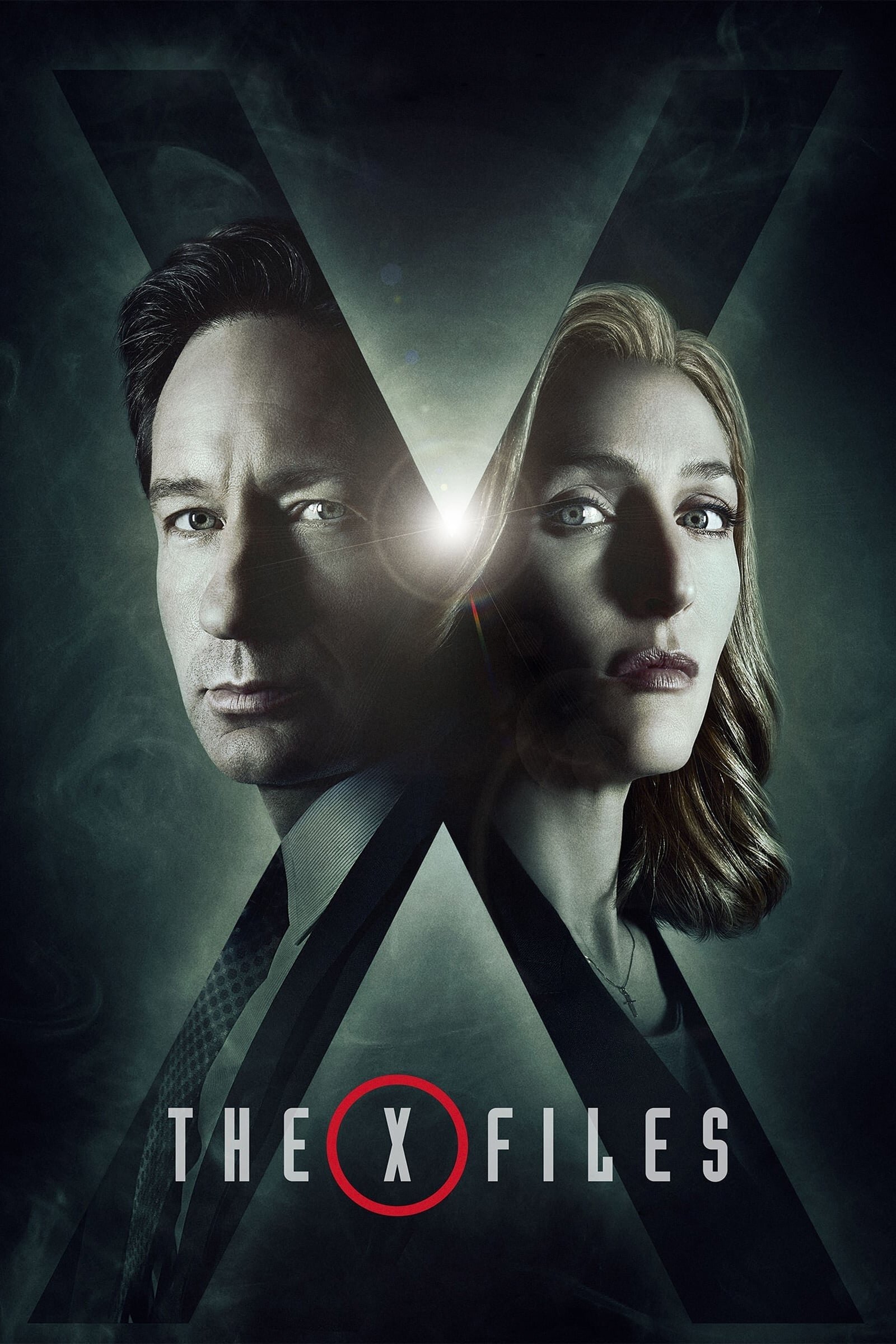 The X-Files series poster featuring Fox Mulder and Dana Scully